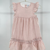 Gestreiftes Rüschenkleid für Mädchen
