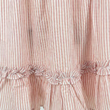 Gestreiftes Rüschenkleid für Mädchen
