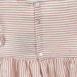 Gestreiftes Rüschenkleid für Mädchen