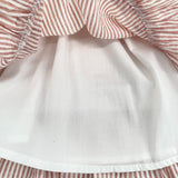 Gestreiftes Rüschenkleid für Mädchen