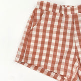 Karierte Shorts für Mädchen