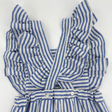Blau gestreifter Jumpsuit für Mädchen