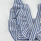 Blau gestreifter Jumpsuit für Mädchen