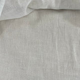 Beiges Leinen-Kleid mit gekreuzten Trägern für Mädchen