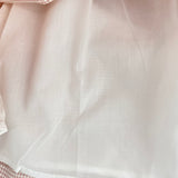 Kariertes Kleid Rosa-Weiß mit Rüschen für Mädchen