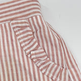 Gestreiftes Rüschen-Set Rosa-Weiß für Mädchen