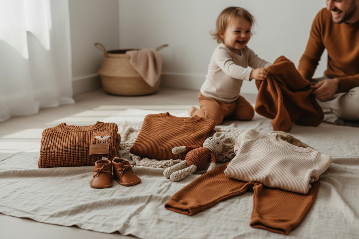 Fröhliches warmes Lifestyle-Bild