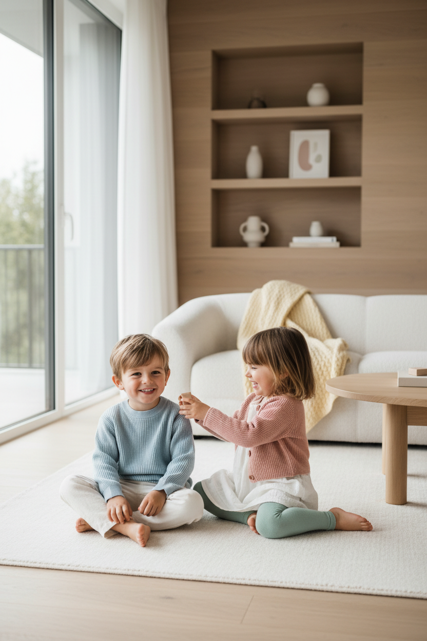 Minimondo Newsletter Bild mit zwei Kindern
